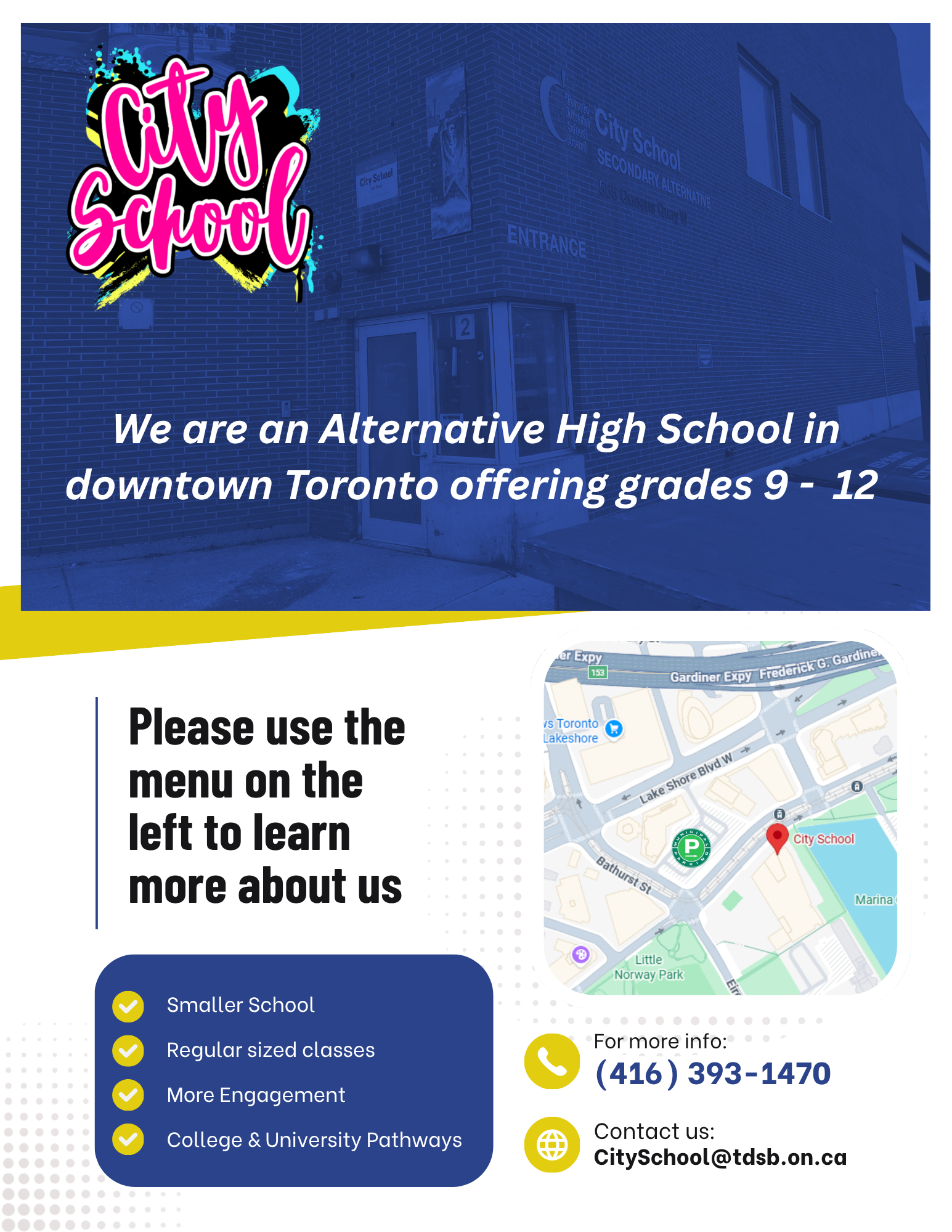 City School Website Main Page